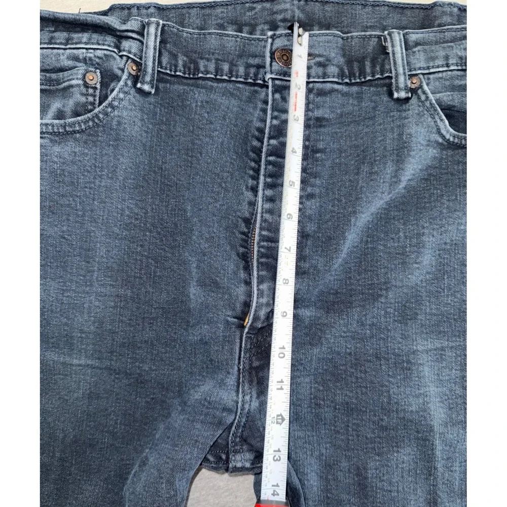 Levi's‎ Men Blue 42x30 505 Regular Fit Straight Leg Dark Wash Denim Jeans